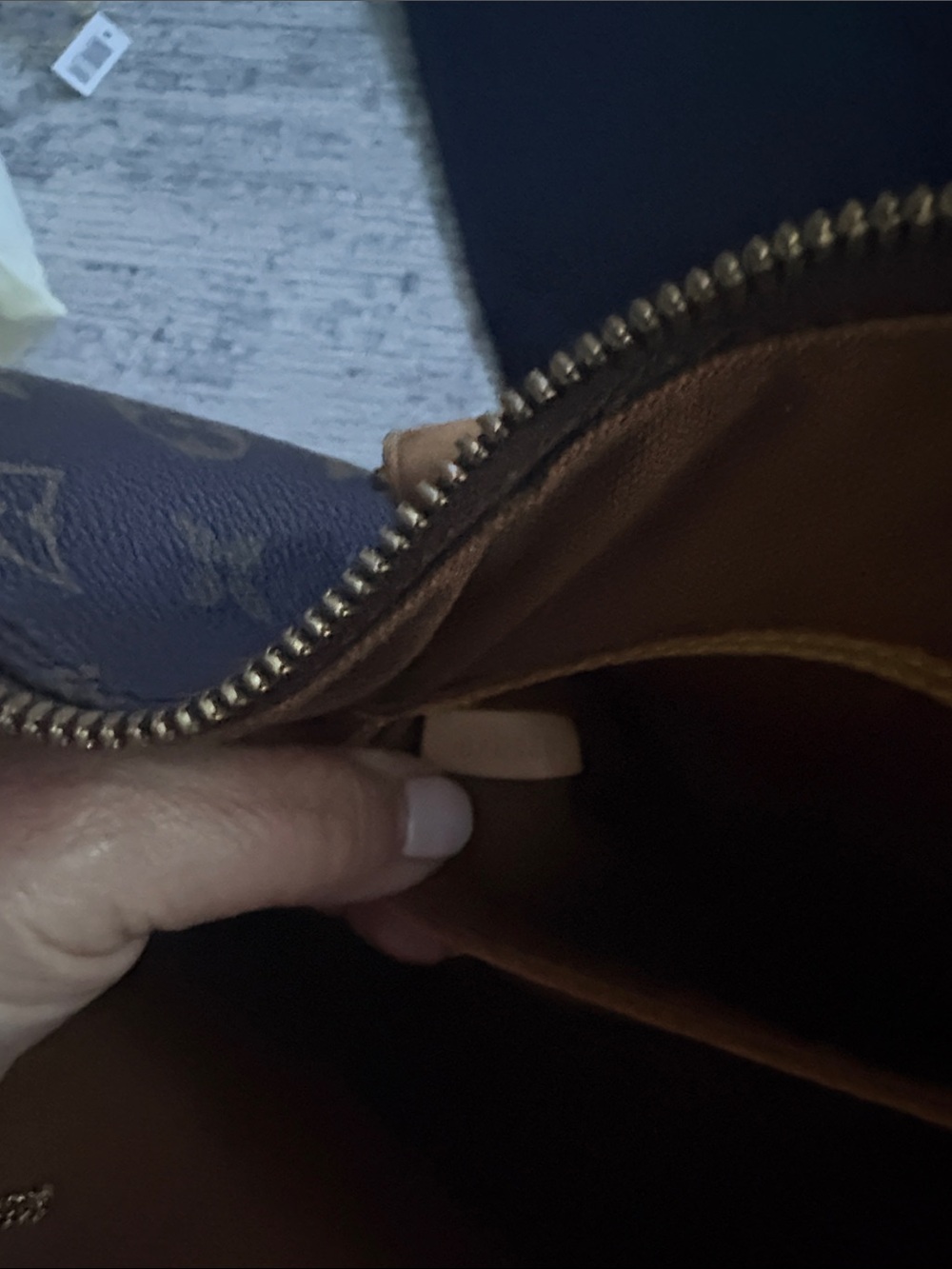Louis Vuitton Monogram Canvas Brown Clutch Wristlet